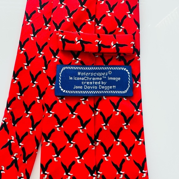 100% silk handmade tie by Jane Davis Doggett - Picture 2 of 4